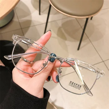 2023 Полукадровые очки для близорукости TR90 с защитой от синего света, женские Мужские оправы для очков, Оптовые продажи для женщин и мужчин