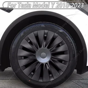 4ШТ Колпачок Ступицы Performance Wheel Caps Автомобильные Сменные Колпачки Ступицы Полное Покрытие Аксессуары для Tesla Model Y 19 Дюймов 2018-2023