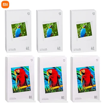 Оригинальная бумага для фотопринтера Xiaomi 3 дюйма/6 дюймов для фотопринтера Xiaomi Mijia /принтера Xiaomi 1S с фотографическим цветным покрытием
