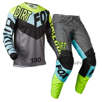 Dirt MoFox MX Комплект Джерси для мотокросса и брюк Комбинированный Мужской Женский Гоночный костюм Мотоцикл MTB BMX Enduro Dirt Bike Скоростной спуск