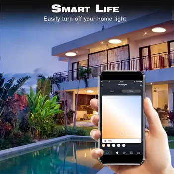 Декор спальни Tuya Wifi Smart Home Lighting App Дистанционное управление 30 Вт светодиодными светильниками для украшения гостиной, потолочного освещения спальни