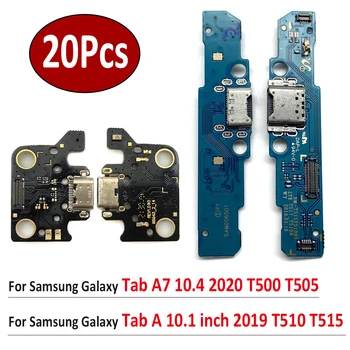 20 штук, Запчасти для подключения гибкого кабеля к плате USB-порта для Samsung Tab A7 10,4 2020 T500 T505/Tab A 10,1 дюйма 2019 T510 T515
