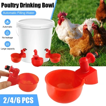 Автоматический набор чашек для поения цыплят, Поилка для птицы, Поилка для цыплят, Утка, Гусь, Индейка, Перепелка
