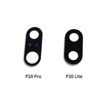 2 шт. для Huawei P20/P20 Pro/P20 Lite, Стеклянная крышка объектива камеры заднего вида с клейкой наклейкой, Запчасти для ремонта