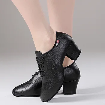 Обувь для латиноамериканских танцев, женская обувь для сальсы и джаза, обувь для бальных танцев на каблуке 5 см, женские танцевальные кроссовки на мягкой подошве, женская обувь
