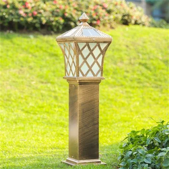 Уличный солнечный светильник для лужайки TEMAR, Ретро Садовый светильник, светодиодный Водонепроницаемый Декоративный светильник для домашнего двора