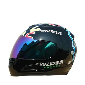 Женский шлем для мотокросса с полным лицом Capacetes De Motociclista Новинка, шлем из АБС-материала, мотоциклетный шлем