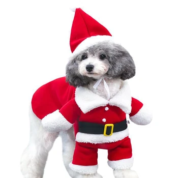 Креативные Рождественские платья для собак, одежда для щенков и кошек из полиэстера, Праздничная атмосфера, костюм для домашних животных, костюм для чихуахуа Йорки