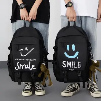 Школьный ранец для студентов мужского колледжа Большой вместимости, студенческие рюкзаки бренда Tide Harajuku Tide Cool, Женские Летние сумки через плечо
