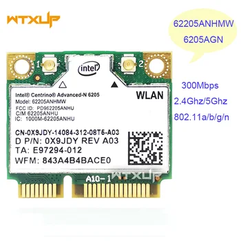 Двухдиапазонный Беспроводной-N 6205 6205AN 62205ANHMW 300 Мбит/с Беспроводная карта Wi-Fi Mini PCI-E pcie WiFi Адаптер