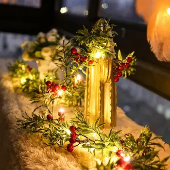 Сказочный свет, Рождественский гирляндный светильник с искусственной лозой, Простой в использовании, Романтическая обстановка, Украшение сада
