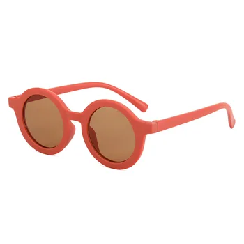Милые матовые очки для родителей и детей, новые декоративные модные детские солнцезащитные очки для детей 1-8 лет