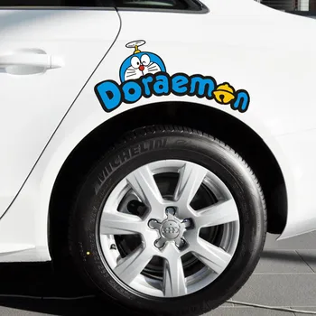 Мультфильм Doraemon Cute Anime Lovely Car Sickers Украшение для шин Отделка колес Крыло Автотюнинг Стайлинг C40