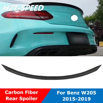 W205 Задний Спойлер Заднего Крыла Багажника Из Углеродного Волокна Для Benz C Class C200L C260L Coupe 2015-2019