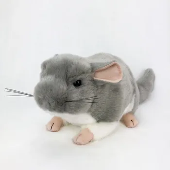 имитационная мышь плюшевая игрушка около 24 см серая мышь мягкая кукла детская забавная игрушка украшение дома Рождественский подарок h1347
