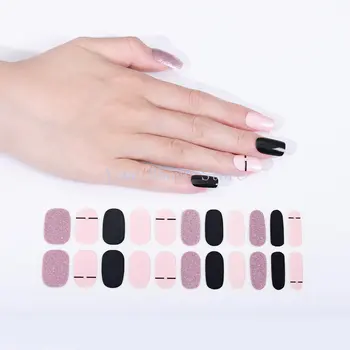 22 Наконечника, наклейки для ногтей, высококачественные наклейки для лака для ногтей для женщин и девочек, украшающие пальцы, Самоклеящиеся 3D наклейки для ногтей