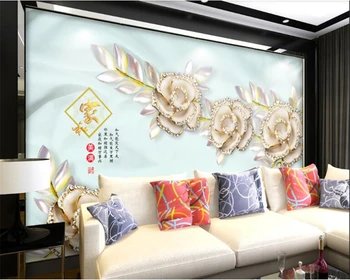 beibehang papel de parede 3d фотообои на заказ красивые рельефные цветочные обои ТВ фон обои для стен 3 d