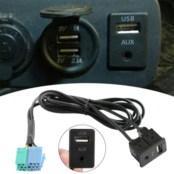 Черный ABS Автомобильный Радиоприемник Удлинитель AUX USB Порт Кабель-адаптер В сборе для Hyundai Elantra 2011-2013 Аксессуары для автомобильной электроники