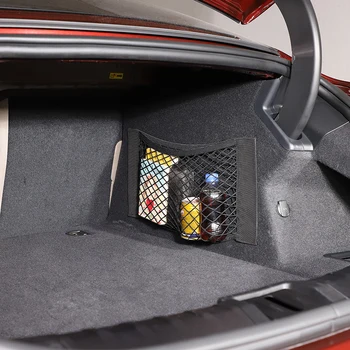 Для Porsche Taycan 2019 2020 2021 2022 полиэстер Черная сетка для хранения багажника автомобиля сумка сетка для хранения груза Автомобильные аксессуары Интерьер