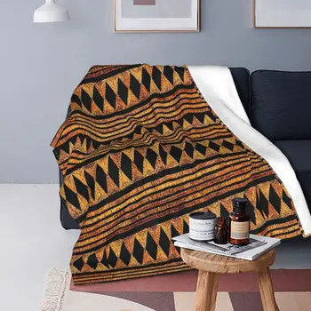 Одеяла с принтом из африканской грязевой ткани, Фланелевые Летние Многофункциональные Легкие Тонкие пледы для дома, коврика для спальни.