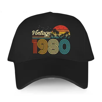 Роскошная шляпа для гольфа, мужская бейсболка Snapback, Винтажная классика 1980-х, мужские шляпы, хлопок, 80-е, подарок на 40-летие, бейсболка 40-летней давности