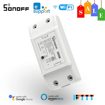 SONOFF Basic R2 WiFi Smart Switch Пульт дистанционного управления Smart Home Control DIY Breaker Работает с приложением Alexa Google Home eWeLink