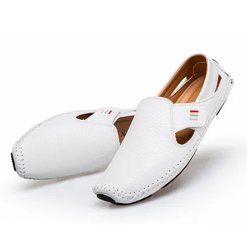 мужские уличные мокасины большого размера 47 48, белая повседневная обувь, мужская элегантная летняя обувь, модная официальная обувь