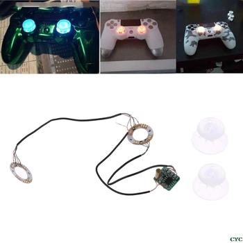 Аналоговые накладки на джойстик, колпачки для джойстика, светодиодная подсветка DIY для контроллера PS4 Platstation 4