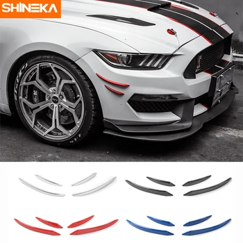 SHINEKA Для стайлинга автомобилей, высококачественные наклейки с ветровым ножом из АБС-пластика, Накладные планки для Ford Mustang 2009-2021, Внешние аксессуары