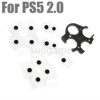 1 комплект силиконовых токопроводящих резиновых клеевых накладок Клавишные панели Кнопки D-pad Контроллер для PS5 V2.0