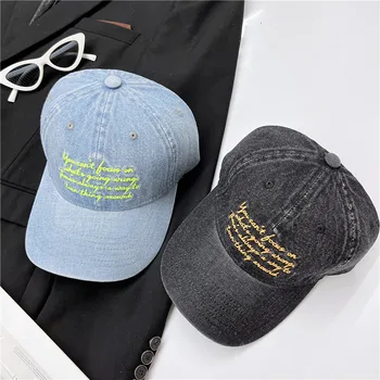Моющаяся бейсбольная кепка для девочек Y2K, Весна и лето, Новая шляпа с утиным язычком, мягкая шляпа с солнцезащитным козырьком