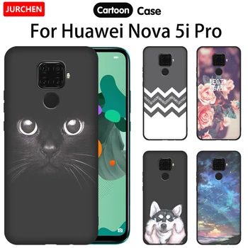 Модный Мягкий Силиконовый Чехол Для Huawei Nova 5i Pro С Милым Рисунком Кошки Собаки, Фото На Заказ, Чехол Для Huawei Nova5 i Nova5i Pro 5iPro