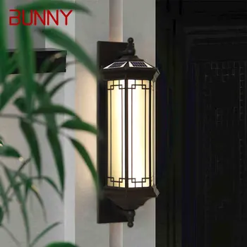 Солнечный настенный светильник BUNNY Современные уличные бра LED Водонепроницаемые IP65 для дома Виллы Балкона внутреннего двора