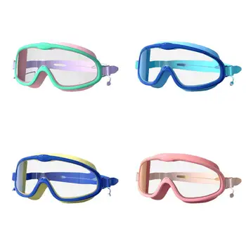 Силиконовые защитные очки для летнего плавания для детей, защищающие от протечек, Гибкие очки для плавания с высокой четкостью при плавании