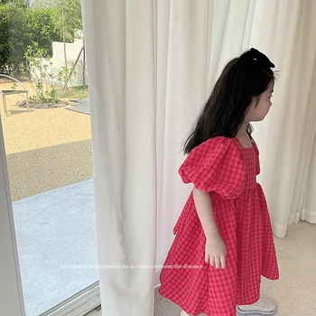 Летнее платье с цветочным узором для девочек, повседневные детские платья в стиле кэжуал, одежда для малышей