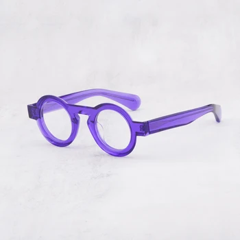 Высококачественные ацетатные очки ручной работы в японском винтажном стиле, рецептурные линзы, очки для чтения в ретро-оправе