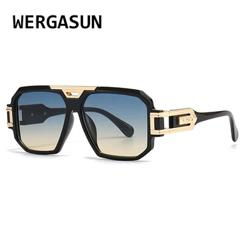 Модные Солнцезащитные очки большого размера, мужские Винтажные Квадратные Женские Солнцезащитные очки в большой оправе, ретро-черные Очки Oculos UV400
