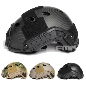 Быстрый тактический шлем из углеродного волокна серии PJ с отверстиями, Дышащий Легкий Защитный шлем для стрельбы с парашютом, Военный охотничий шлем безопасности