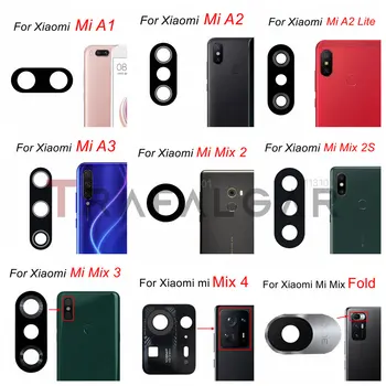 Стеклянная Линза Задней Камеры Для Xiaomi Mi Mix 2 2S 3 4-Кратный Mi Max 2 3 Civi A1 A2 Lite A3 Запасные Части Для Ремонта С наклейкой