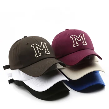 2023 Fashon Новая отличительная полая бейсболка с вышивкой буквой M, уличная мужская солнцезащитная кепка, бейсболка от солнца