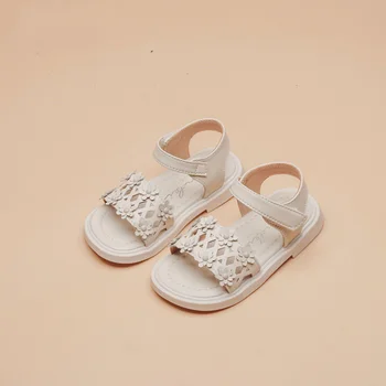 Сандалии для девочек 2023 Летняя студенческая обувь принцессы Хань Хуа для детей начальной и средней школы, пляжная обувь для отдыха на свежем воздухе