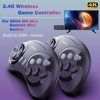 2.4G 16-битный беспроводной HD-выход, 4K Plug & Play, мини-телевизор, игровая приставка, карманная портативная консоль, электронная станция, Классика Ретро