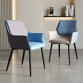 Офисный обеденный стул Nordic Creative Accent Роскошные Дизайнерские мобильные стулья с подлокотниками Dinette Sedie Sala Da Pranzo Садовая мебель DC058