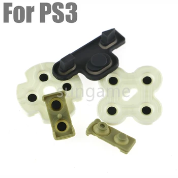 замена 2 комплектов для контроллера Sony PS3 DualShock Мягкая резиновая силиконовая проводящая клейкая кнопочная панель клавиатуры