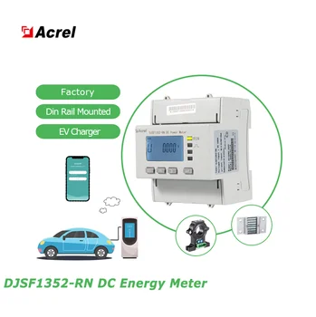 Acrel UL DJSF1352-RN 2-Канальный Счетчик Энергии для Контроля Мощности постоянного Тока с Rs485 Modbus-RTU для Зарядки Солнечной Фотоэлектрической Батареи plie