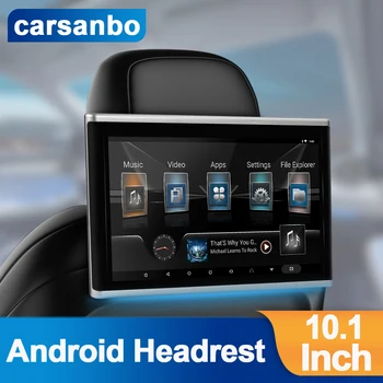 Carsanbo 10,1-Дюймовый Android-Подголовник Портативная Мультимедийная Автомобильная Интеллектуальная Система Мониторы Поддерживают Видео 4K Автомобильные Мультимедиа