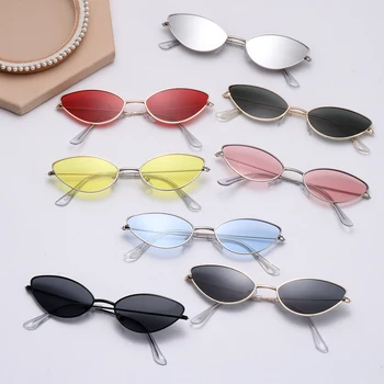 Солнцезащитные очки в ретро-стиле, солнцезащитные очки в маленькой оправе, женские солнцезащитные очки, женские оттенки, Защита от UV400, Летний модный аксессуар