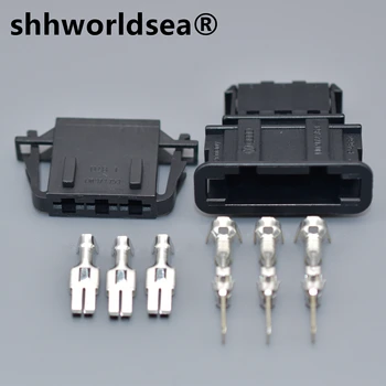shhworldsea 3-Контактный Разъем 1J0972763 Автоматического Нагревателя Вентилятора Для VW Tiguan Sagitar Magotan 1J0972753 Автомобильный Провод Серии 6.3