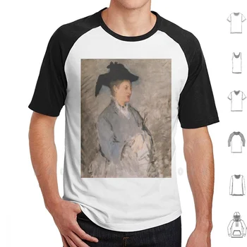 Мадам Эдуард Мане (Сюзанна Ленхофф , 1830-1906 ) Футболка Большого размера из 100% хлопка Manet Classic French Woman Lady Female 1800