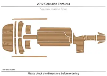 2012 Centurion - Enzo 244 Платформа для плавания в кокпите 1/4 